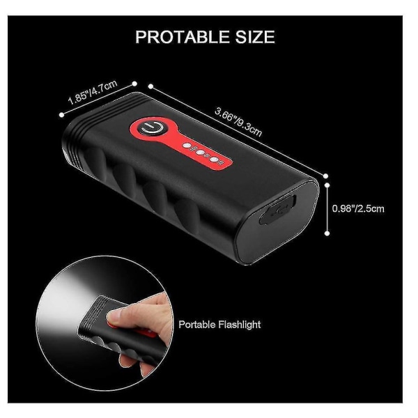 Sykkellys USB Ladbar 2400 Lumen 4 Moduser IP65