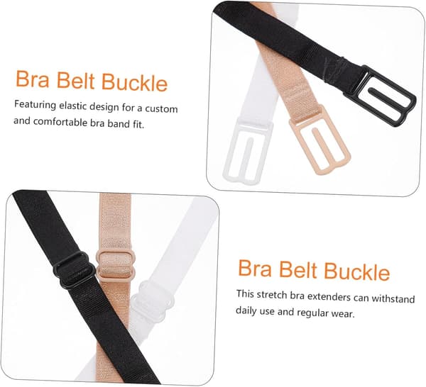 12 st elastiska förlängningsknappar för kvinnor justerbara för underkläder, bandförlängare