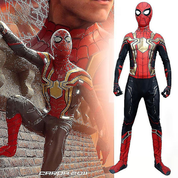 Spider-Man: No Way Home Jumpsuit Zentai Bodysuit Barn Kostyme for Gutter 3-4 Years