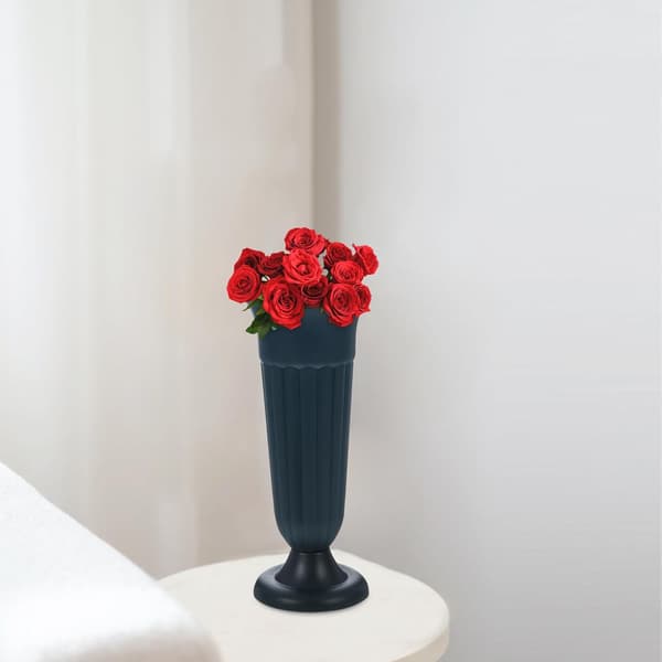 Minnesmerke med design romersk materiale søyle Pp elegant solid vase urne planter marineblå farge