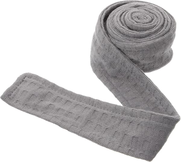 Blødt badekåbebælte i flannelmateriale, erstatningsbånd til hotel- og hjemmebadekåber, grå
