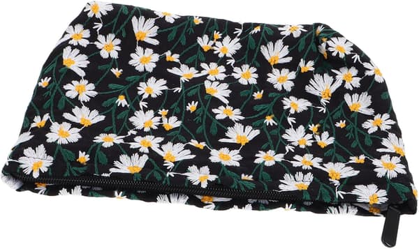 Tusenfryd Blomster Sminkepung Solid Lerret Reise Toalettmappe