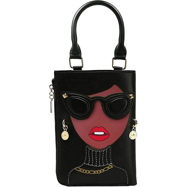 Nyhed Personlig Kvinders 3D Dame Designer Læder Top Håndtag Satchel Håndtasker Tote Pung
