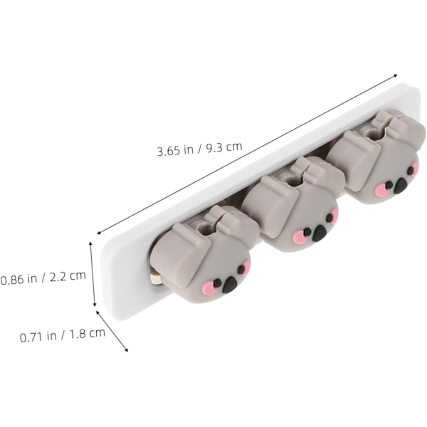 Allsidig Datakabelorganisator Magnetisk Kabelhåndtering Ladekabelholder Klips for Skrivebord Kontorbruk