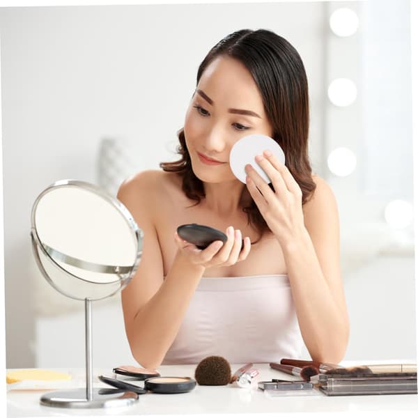 Genanvendelige Makeup Bomuldsrondeller 10 stk. 8 cm Bløde Vaskbare Ansigtsrondeller