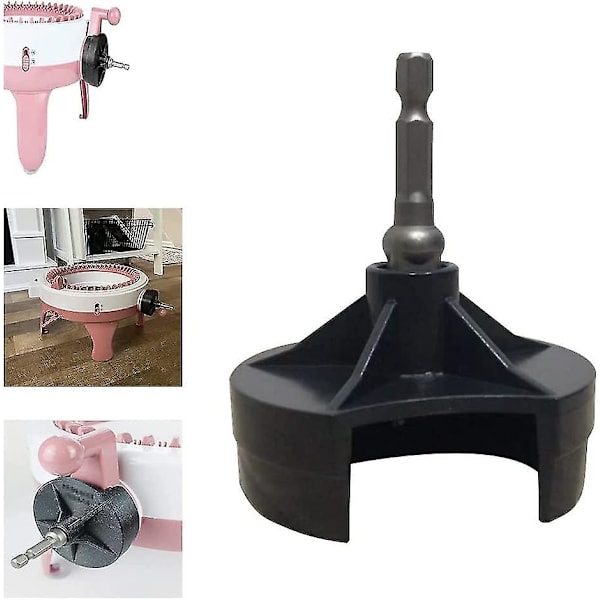 Snabb Stickad Ström Adapter Stickmaskin Vevarm Adapter Med Hex Stålbit Stickning