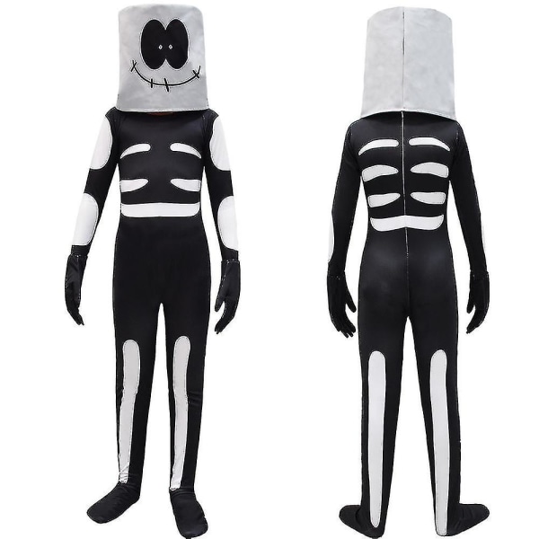 Friday Funkin Kostym Barn Skid Jumpsuit Bodysuit Huvudöverdrag Handskar Set Fancy Up 3d 11-12 Years