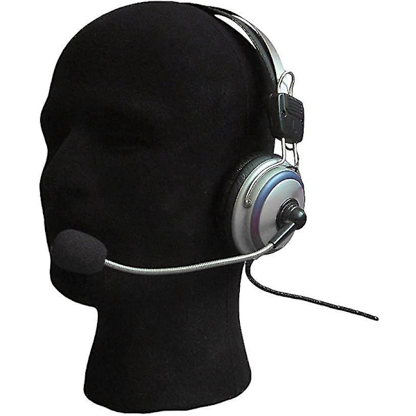 Mandlig Skum-Flokering Stoff Hoved Model Mannequin