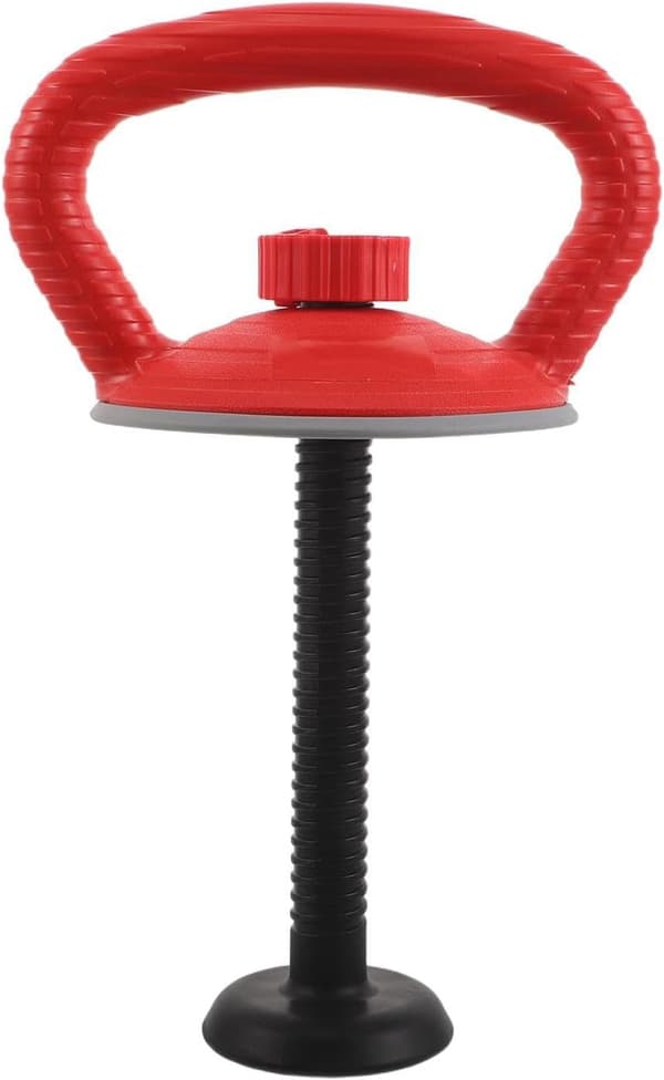 Kettlebellhandtag och basmutterset, röd hantelkonverteringsfäste