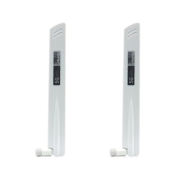 2 stk 3g 4g 5g Antenne 600-6000mhz 18dbi Gain Sma Han For Trådløst Netværkskort Wifi Router Høj S
