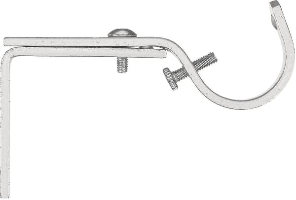 Justerbar Väggmonterad Konsol Gardinstångshållare (silver) (2 st)