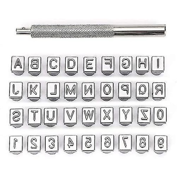 Store bogstaver Tal Stempelsæt Alfabet Craft Stemplingsværktøj
