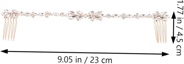 1 stk elegant brudehårkam blomsterdesign elegant bryllupshårtilbehør