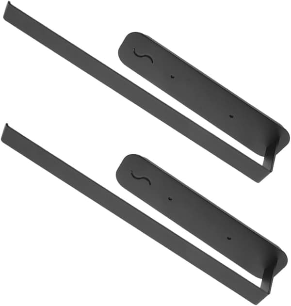 2-pack magnetisk pappershanddukshållare förvaringsställ i kolstål med magnetisk design, mångsidig förvaring