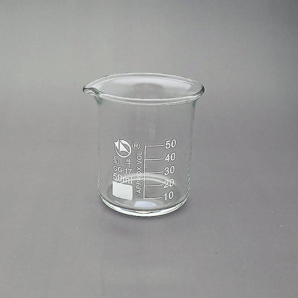 4 st Lab 25-500ml Hög Borosilikatglasbägare Kemi