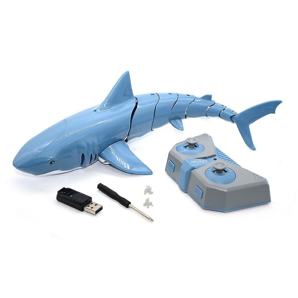 Uusi Rc Shark 2,4 g sähkösimulaatio vedenpitävä kala kesä vesi uinti taapero lelut lahjat