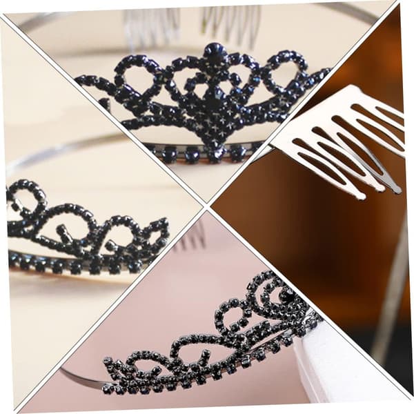 Krone Hodeplagg Tiara Brude Hårtilbehør Elegant Damekrone Hårbøyle Ferie Mote Hodeplagg
