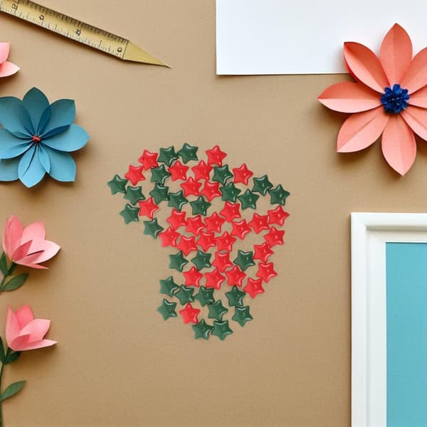100 stk. Mini Stjerne Charms Harpiks Julepynt DIY Tilbehør