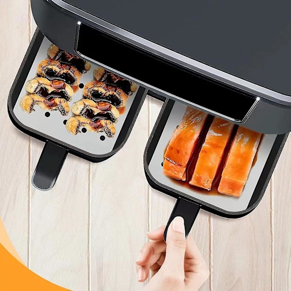 Air Fryer Tilbehør 7 stk Dobbelt Kurv Kompatibel Ninja