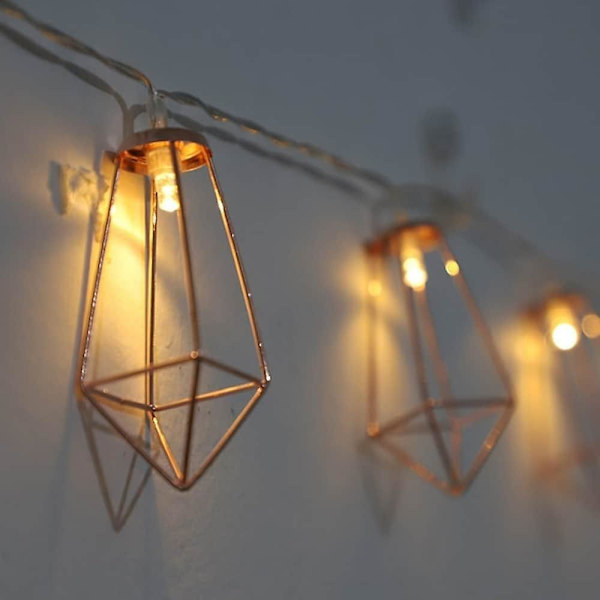 Ramadan Eid-lampor 2m 10 LED-lampor Varmvit Dekorativa