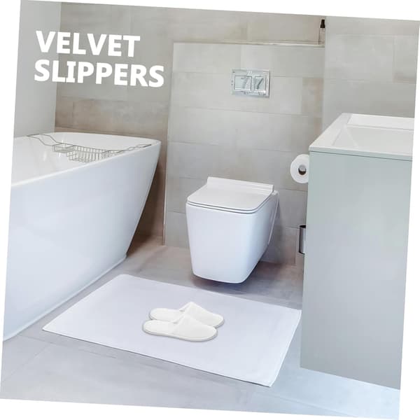 Skridsikre koralfleece spa-hjemmesko vaskbare gæstehussko unisex indendørs badeværelseshjemmesko
