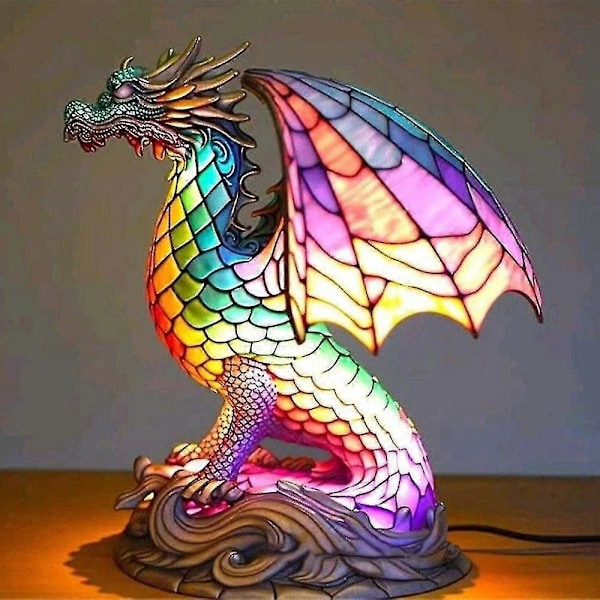 Djurbordlampa Serie Färgad Färgad Nattlampa Retro Skrivbordslampor Present~ merpeople