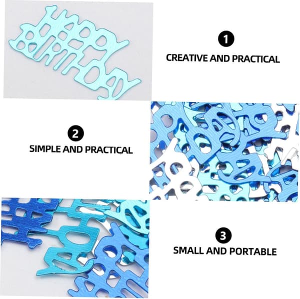 2 pakker samle kaste konfetti DIY konfetti plast borddekorasjon