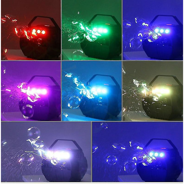LED Mini Boblemaskine Scene Effekt Boblemaskine Bryllup Scene Romantisk Boble Dekoration