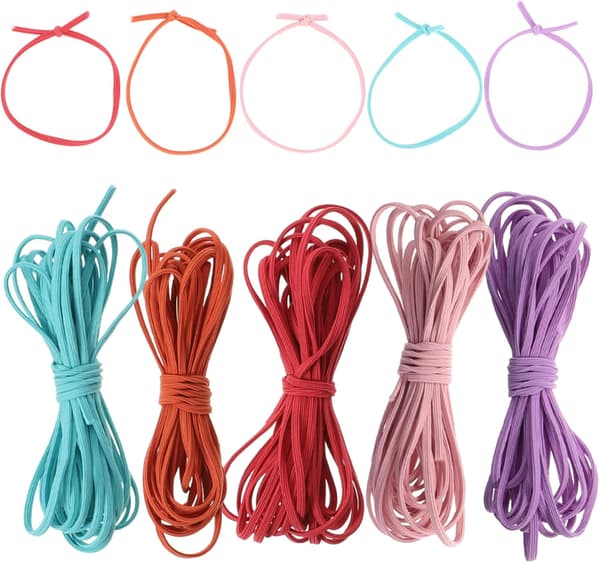 5 st stretchig elastisk snöre för armband smyckestillverkning DIY hantverk håraccessoarer elastisk pärlsnöre