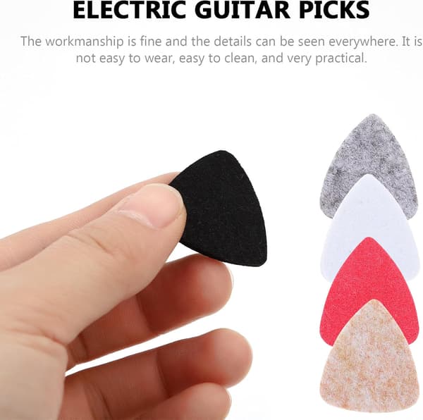 20 st filtfyllda akustiska gitarrplektrum för elektrisk akustisk gitarr och stränginstrument