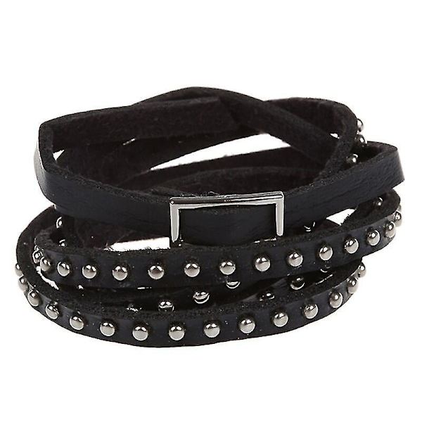 Unisex Punk Rock Multi-lags Rivet Stud Armbånd