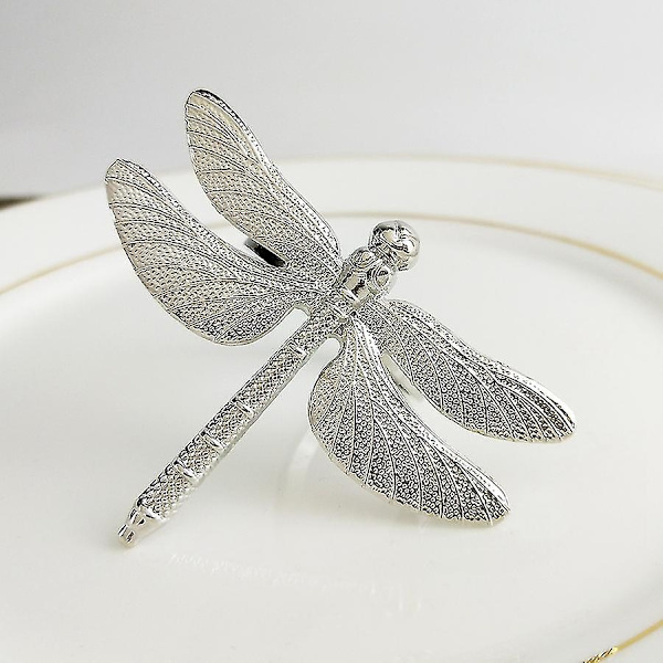 6 stk. Dragonfly Serviettringer Gull DIY Hotell Bryllup Bankett Bordvisning Metall Serviettspenne