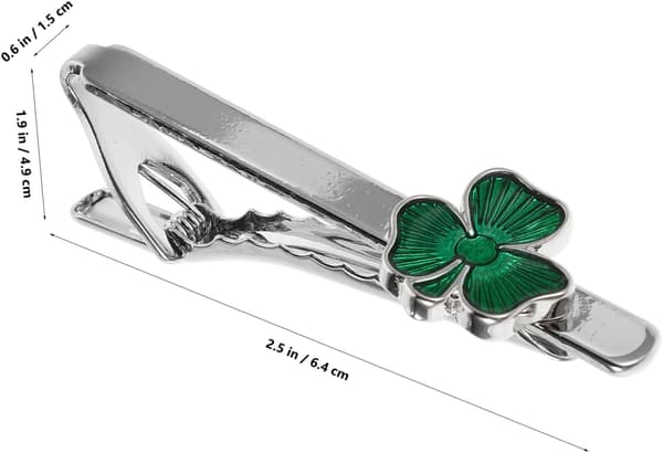 Patrick's Day Shamrock Slips för män Unik irländsk design Dekorativ slipsnål