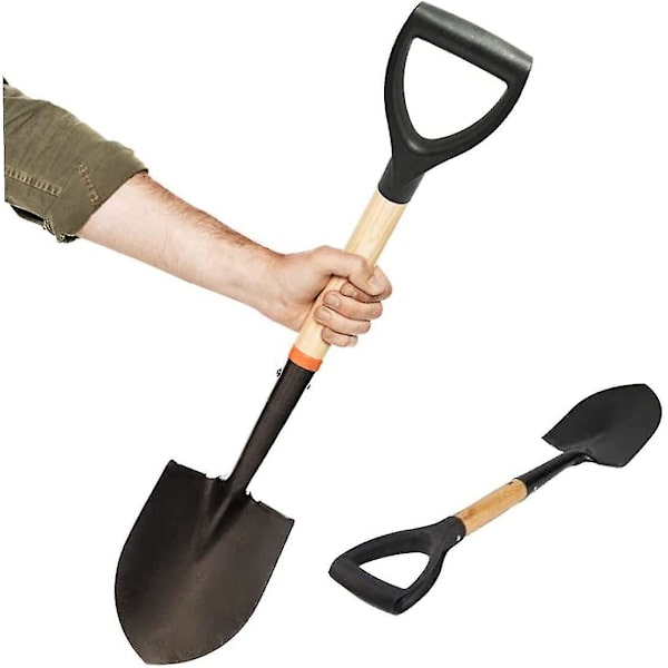 Spadehandtag med D-grepp, 34 mm innerdiameter, plast, gräv- och krattaverktyg