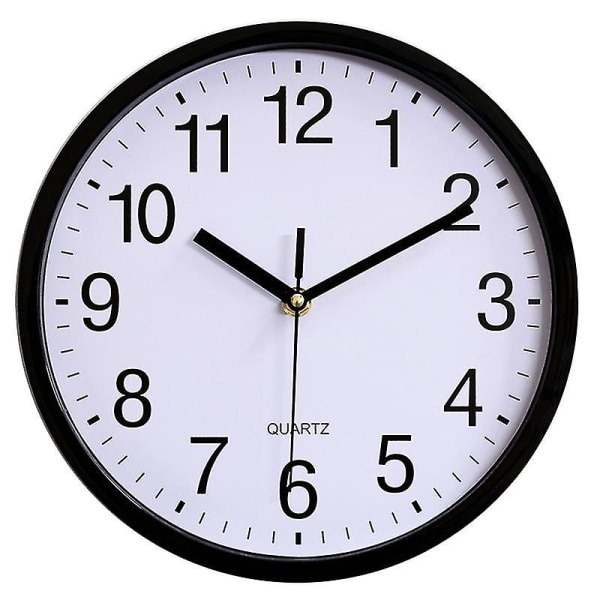 1 Packs Non-ticking Silent Wall Clocks 10 Inch Classic Quartz Decor Clock Easy To Read