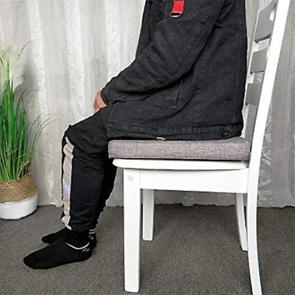 Sitteputer Solid Farge Bomullslin Square Pute Antislipp Stolpute Lounge Sittetrekk