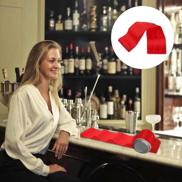Silikonstapelbar vinställ, vikbar, pyramidformad, bärbar, halkfri hållare