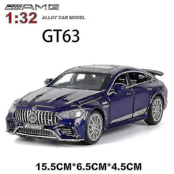 Polaoyi :32 Benz Amg Gt63 Legering Modell Diecasts Leketoy (blå)