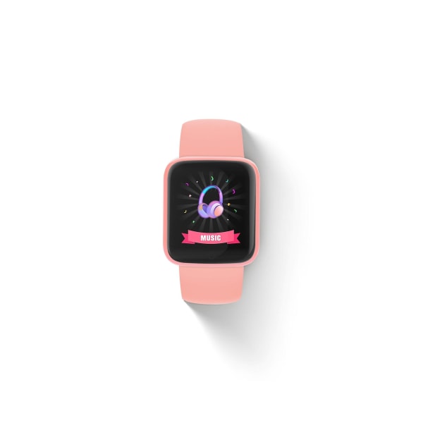Armbåndsklokke Ny Universal Y68 Step Counting Bluetooth Gift 1.44 Pink