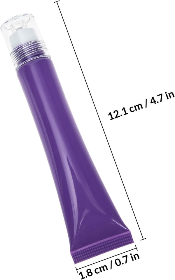 Tomma eteriska oljerullflaskor 2 st rese kosmetiska tuber för lotion och parfymförpackningar