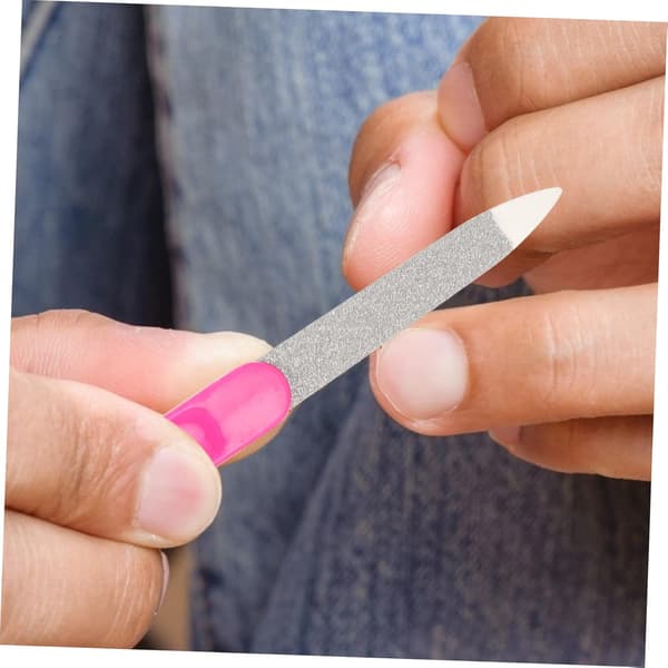 27 stk. neglefile i rustfrit stål, manicureværktøj, neglebuffer til hjemmesalon, tilfældig farve