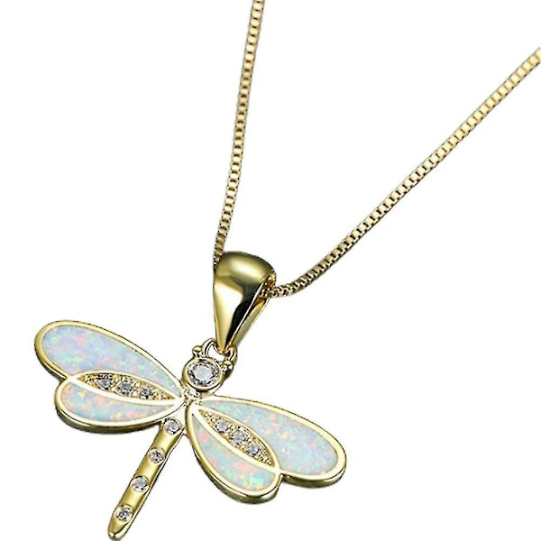 Rhinestone Dragonfly Vedhæng Halskæde Damegaver