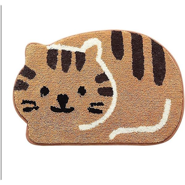 Söt Kattformad Badrumsmatta Sovrum Badrumsdörr Kök Matta Absorptionsmatta Khaki