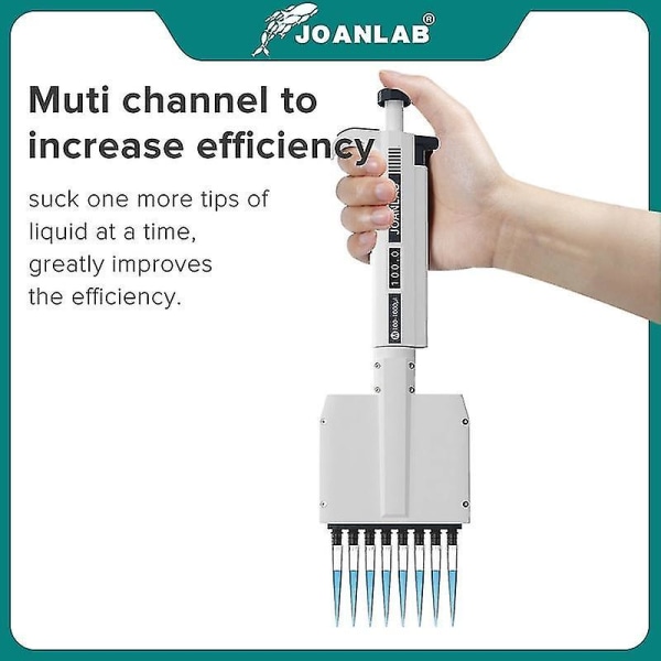 Joanlab Multikanals Pipette Justerbar Mikropipette 8 Ch