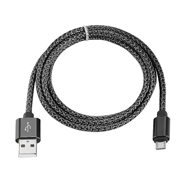 Universal Micro USB-laddare Flätad Kabel Sladd MicroUSB Typ B