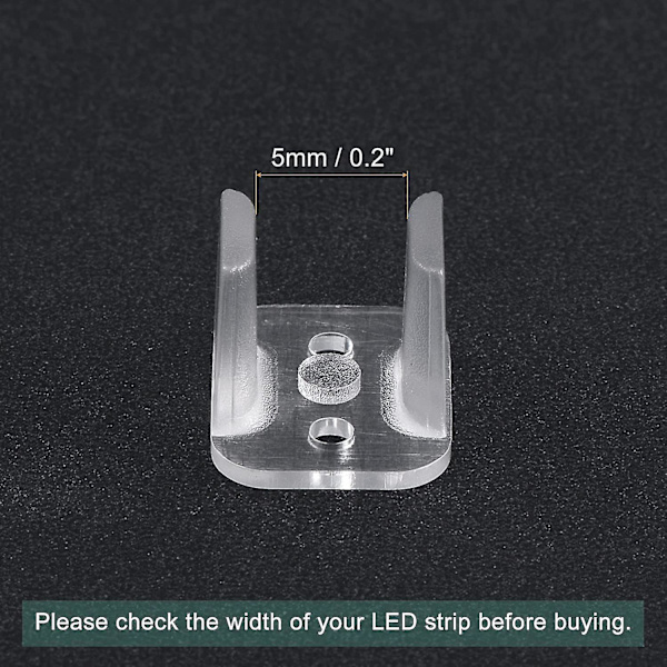LED Neon Monteringsklämmor, Fästklämmor Hållare För 8mm Neon LED-remsa