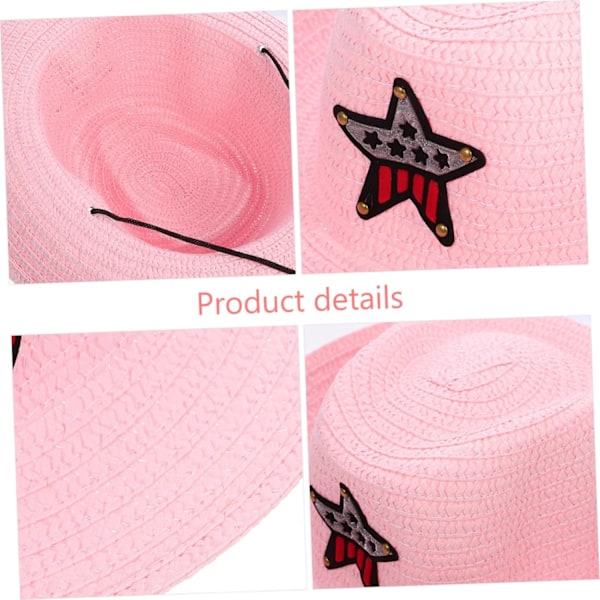 Cowboyhatt for barn med brem, caps, strandhatter