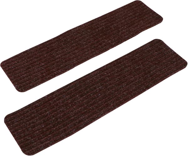 2 stk vaskbare selvklebende trappematter sklisikre polyester trinnputer for trappetrinn i tre