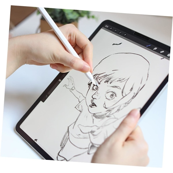 8 stk. Stylus Pen Etui Alr Skærm Stylus Cover Skærm Hvid