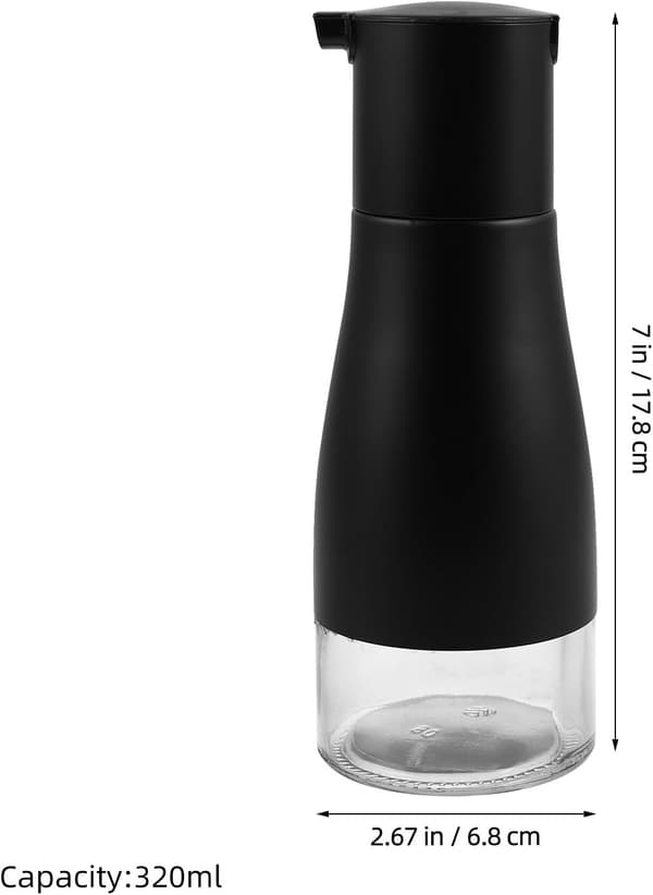 2 st. oljeflaskor i glas för köket, 320 ml kapacitet